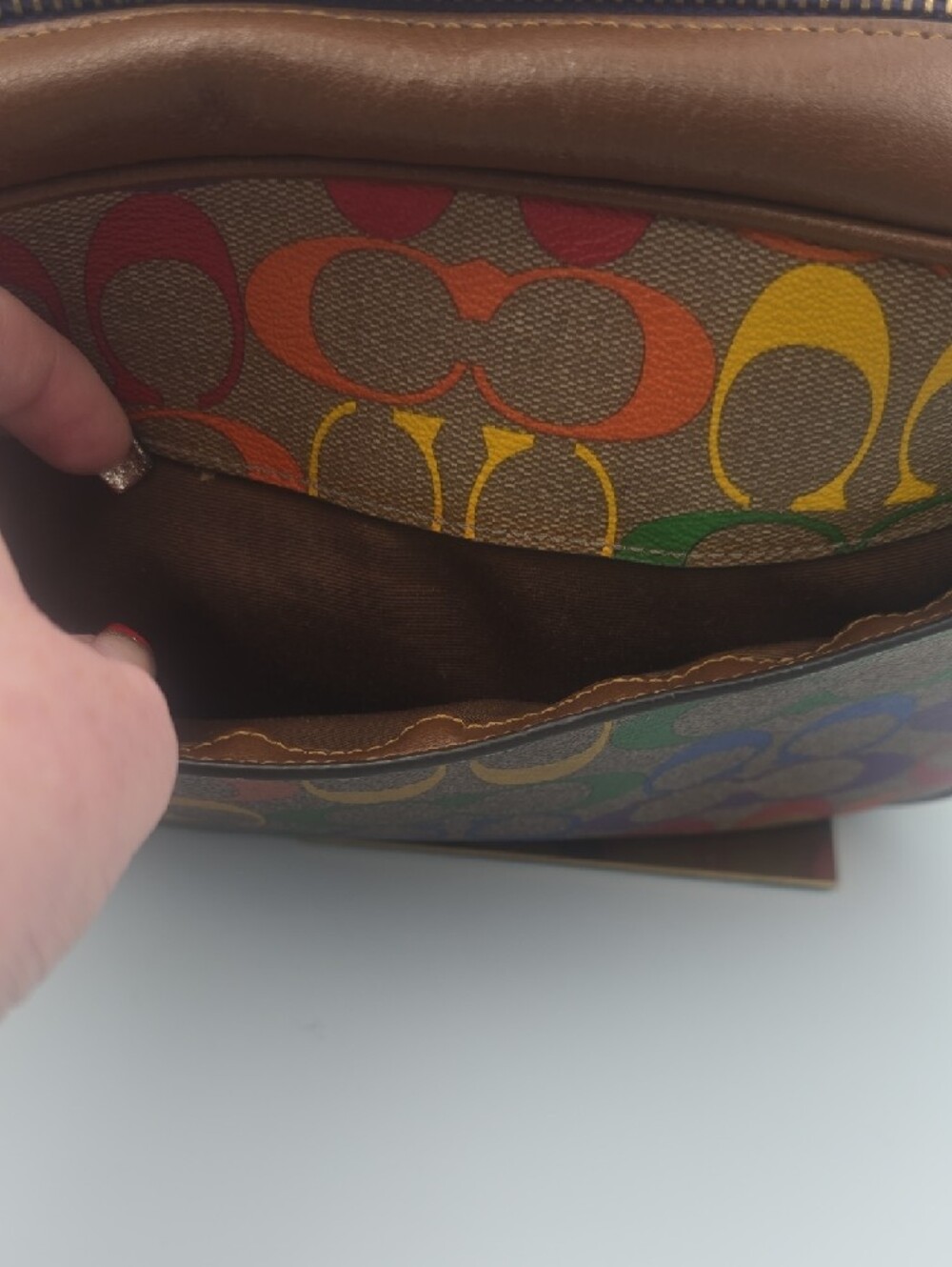 Coach Multicolor Pride Collection Signature Mono Crossbody W/ Strap/Tag (GOOD)🌈 - Picture 14 of 16